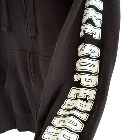 Apostle Islands Full Zip Black Hoodie Size Small Bayfield Unisex Lake Superior - Picture 3 of 8